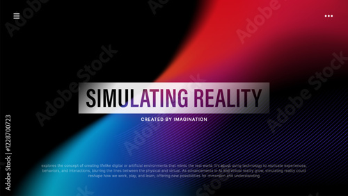 Simulating Reality Abstract Gradient Background for Imagination Driven Concepts-Vector Design