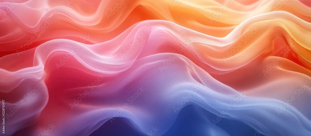Obraz premium Abstract colorful wavy fabric texture background.