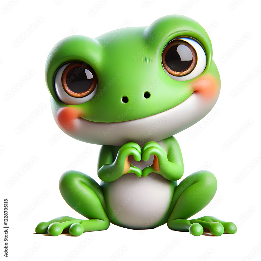 Fototapeta premium Green frog animals