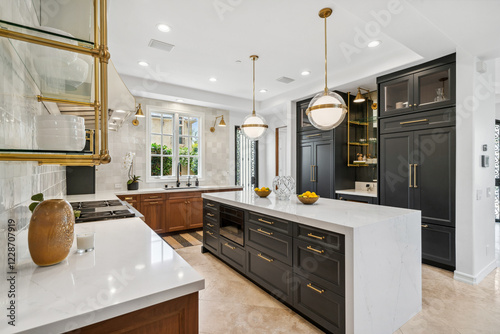 Fényképezés Luxury home, Newport Beach, ocean view, modern house, real estate, sunset photog