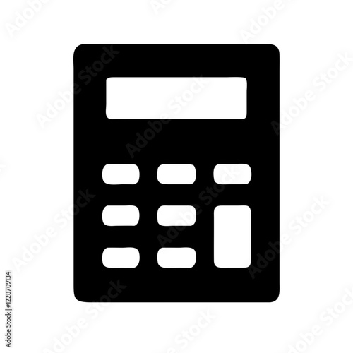 Calculator Vector Icon – Arithmetic & Calculation Symbol