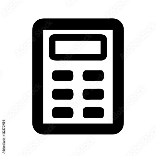 Calculator Vector Icon – Arithmetic & Calculation Symbol