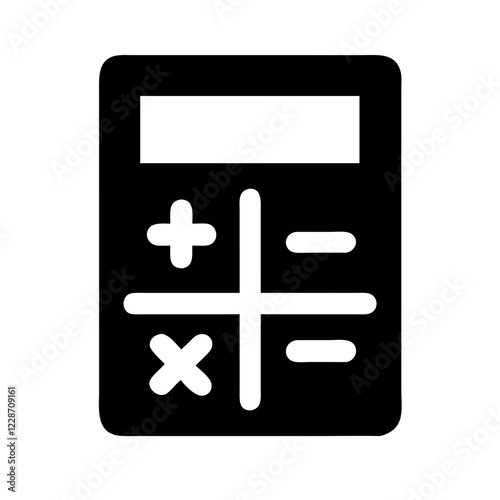 Calculator Vector Icon – Arithmetic & Calculation Symbol