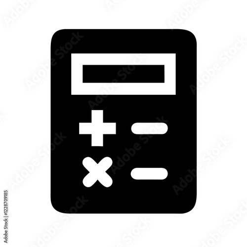 Calculator Vector Icon – Arithmetic & Calculation Symbol
