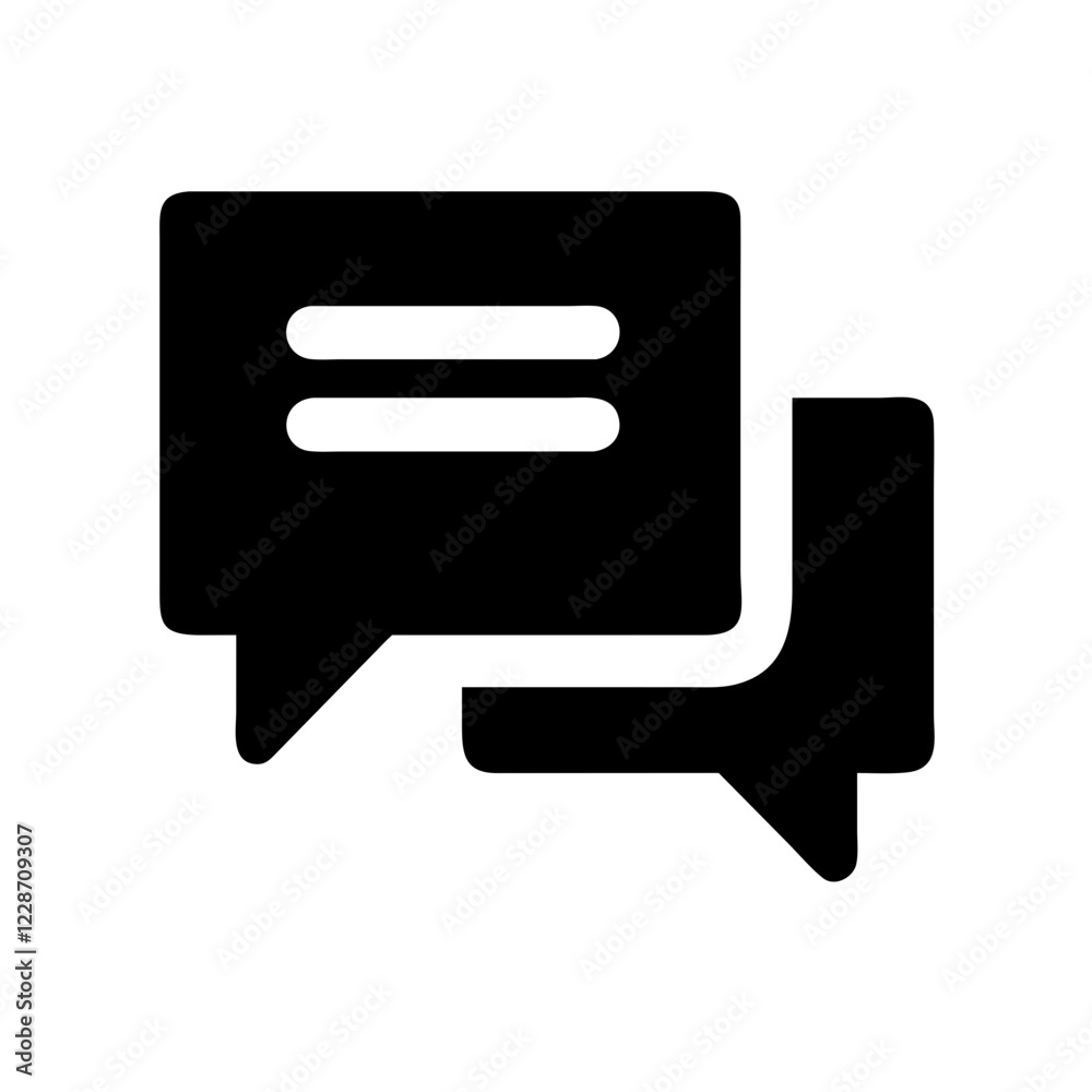 Chat Vector Icon – Communication & Messaging Symbol Chat Vector Icon – Communication & Messaging Symbol