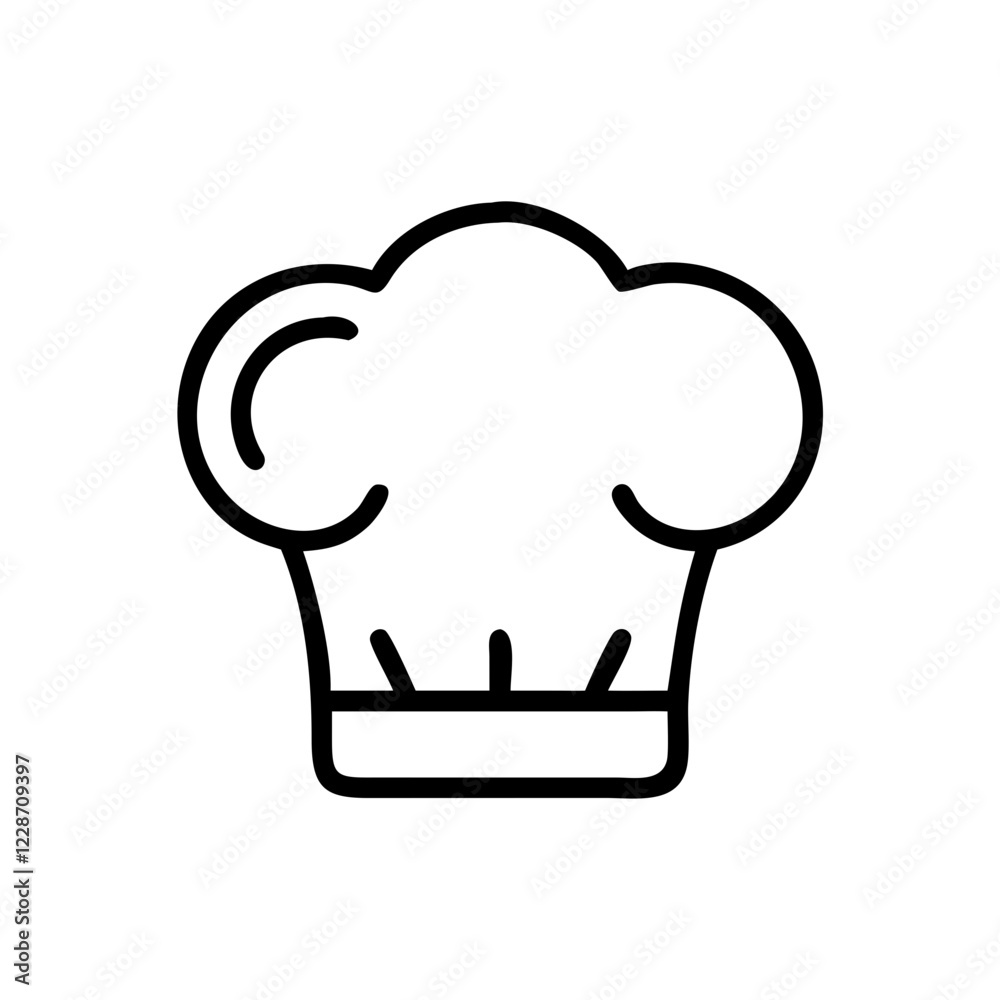 Chef Hat Vector Icon – Culinary & Cooking Symbol Chef Hat Vector Icon – Culinary & Cooking Symbol