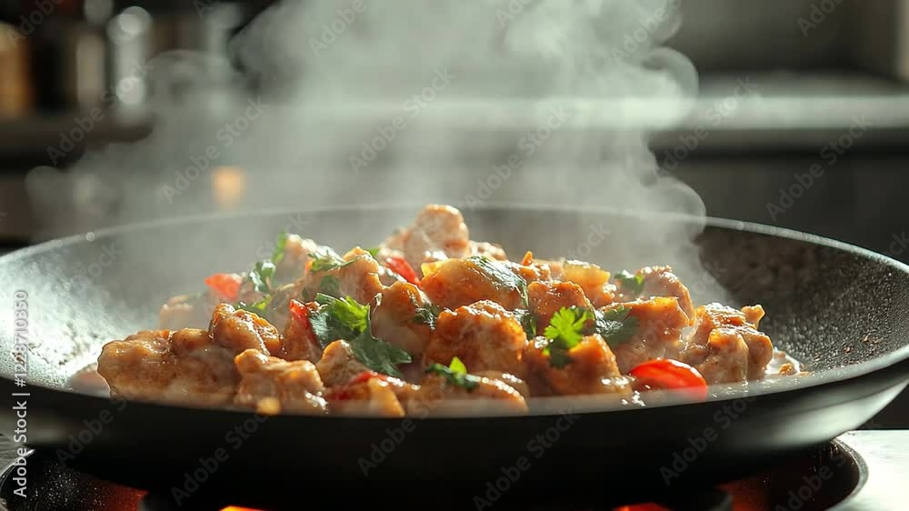 Delicious Indian curry made with butter chicken Delicious Indian curry made with butter chicken