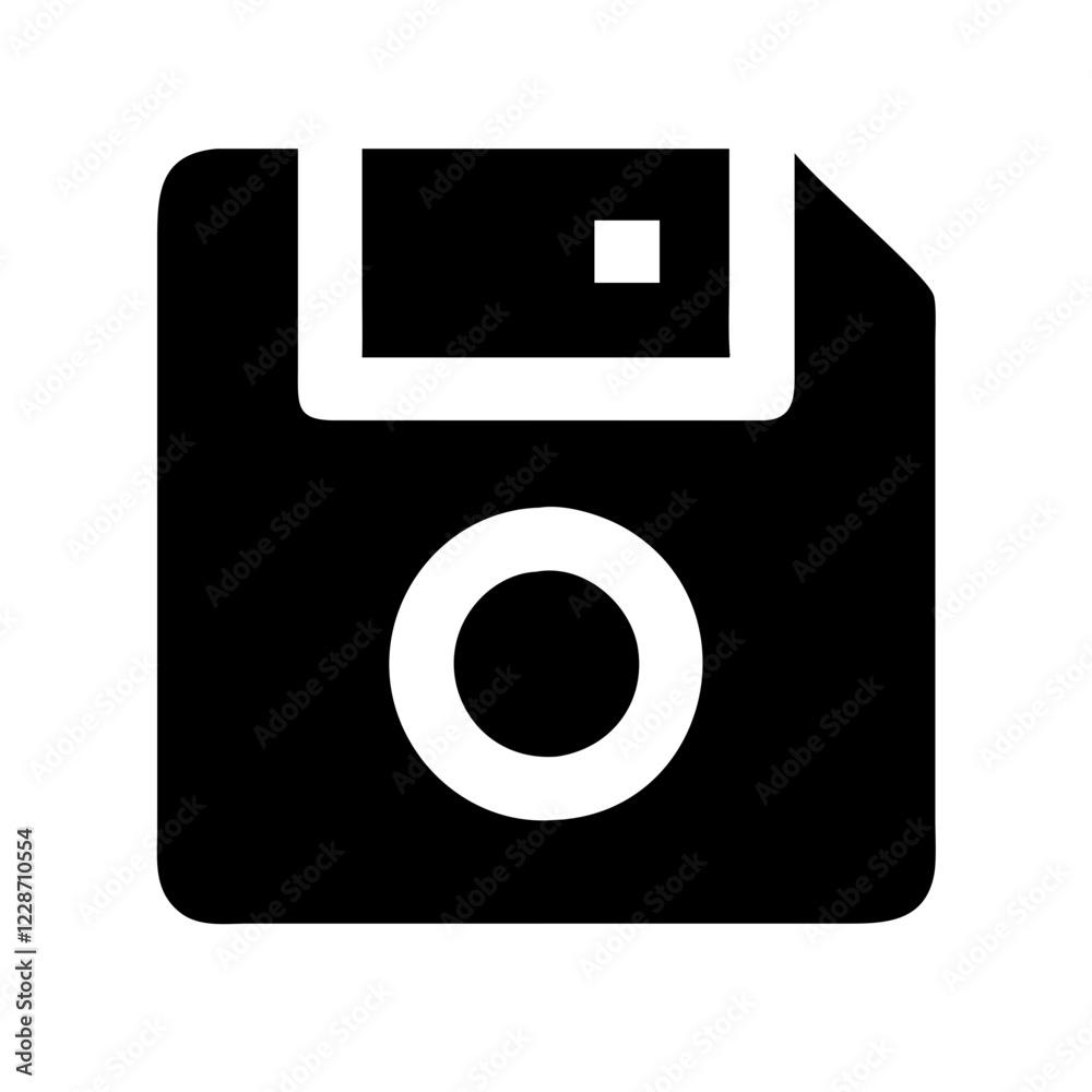 Floppy Disk Vector Icon – Data Storage & Technology Symbol Floppy Disk Vector Icon – Data Storage & Technology Symbol