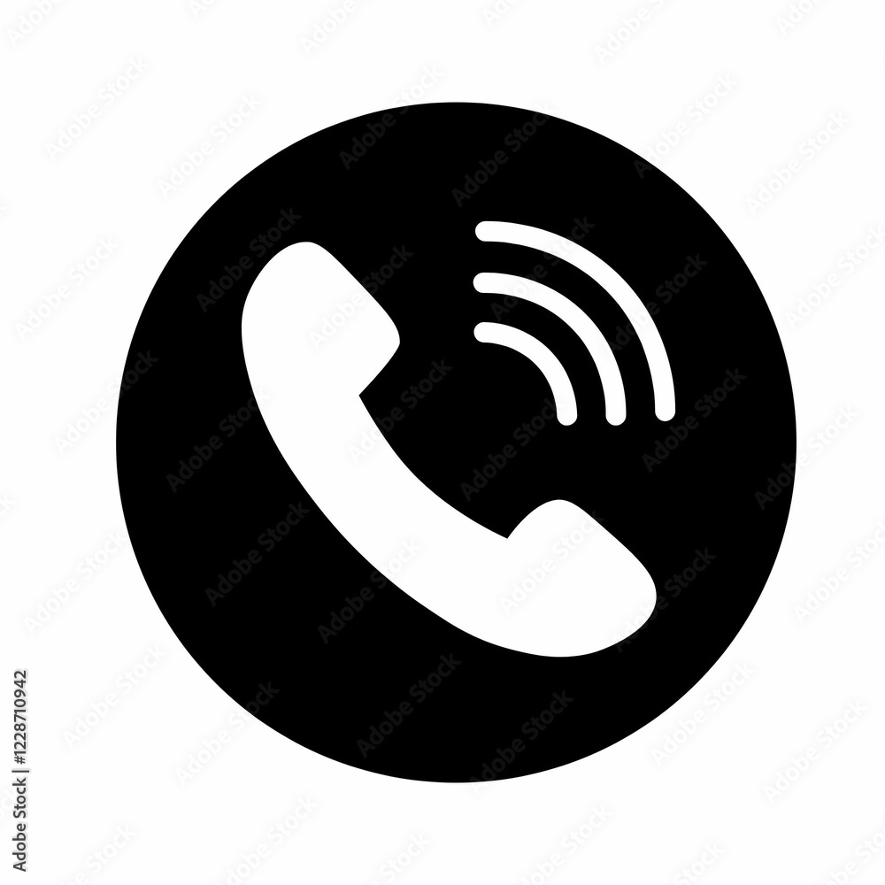 Black and white phone sign icon smoking on white background Black and white phone sign icon smoking on white background