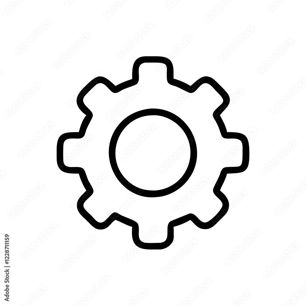 Gear Vector Icon – Mechanism & Engineering Symbol Gear Vector Icon – Mechanism & Engineering Symbol