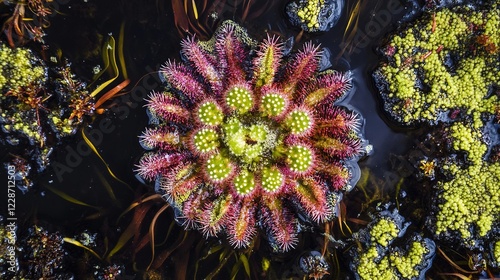 Wallpaper Mural Stunning Aerial Perspective Showcases Mesmerizing Beauty of Sphagnum Moss in Wetland Ecosystem Torontodigital.ca