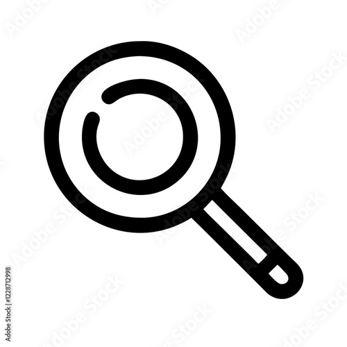 Magnifying Glass Vector Icon – Search & Exploration Symbol