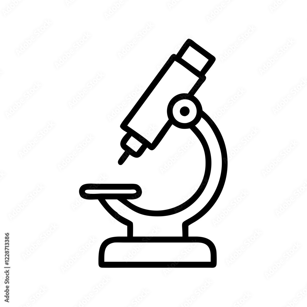Microscope Vector Icon – Science & Research Symbol Microscope Vector Icon – Science & Research Symbol