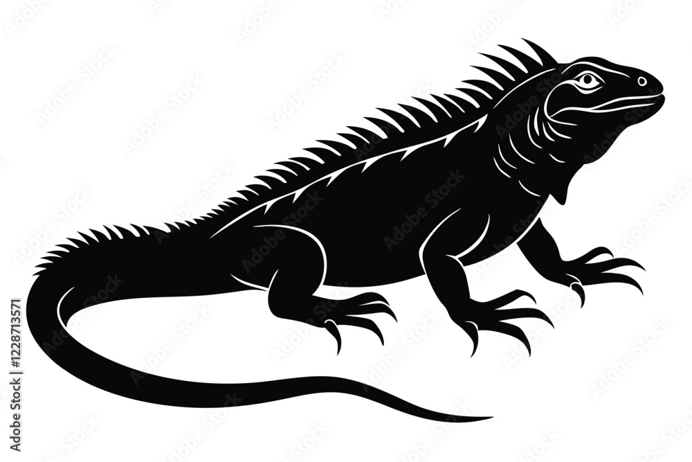 iguana silhouette vector art and illustration iguana silhouette vector art and illustration