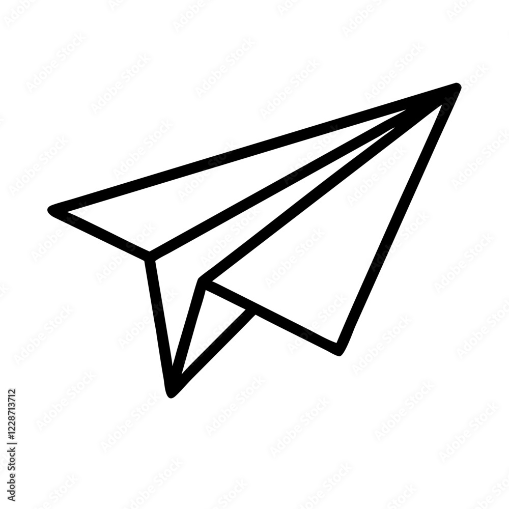Paper Airplane Vector Icon – Flight & Origami Symbol Paper Airplane Vector Icon – Flight & Origami Symbol