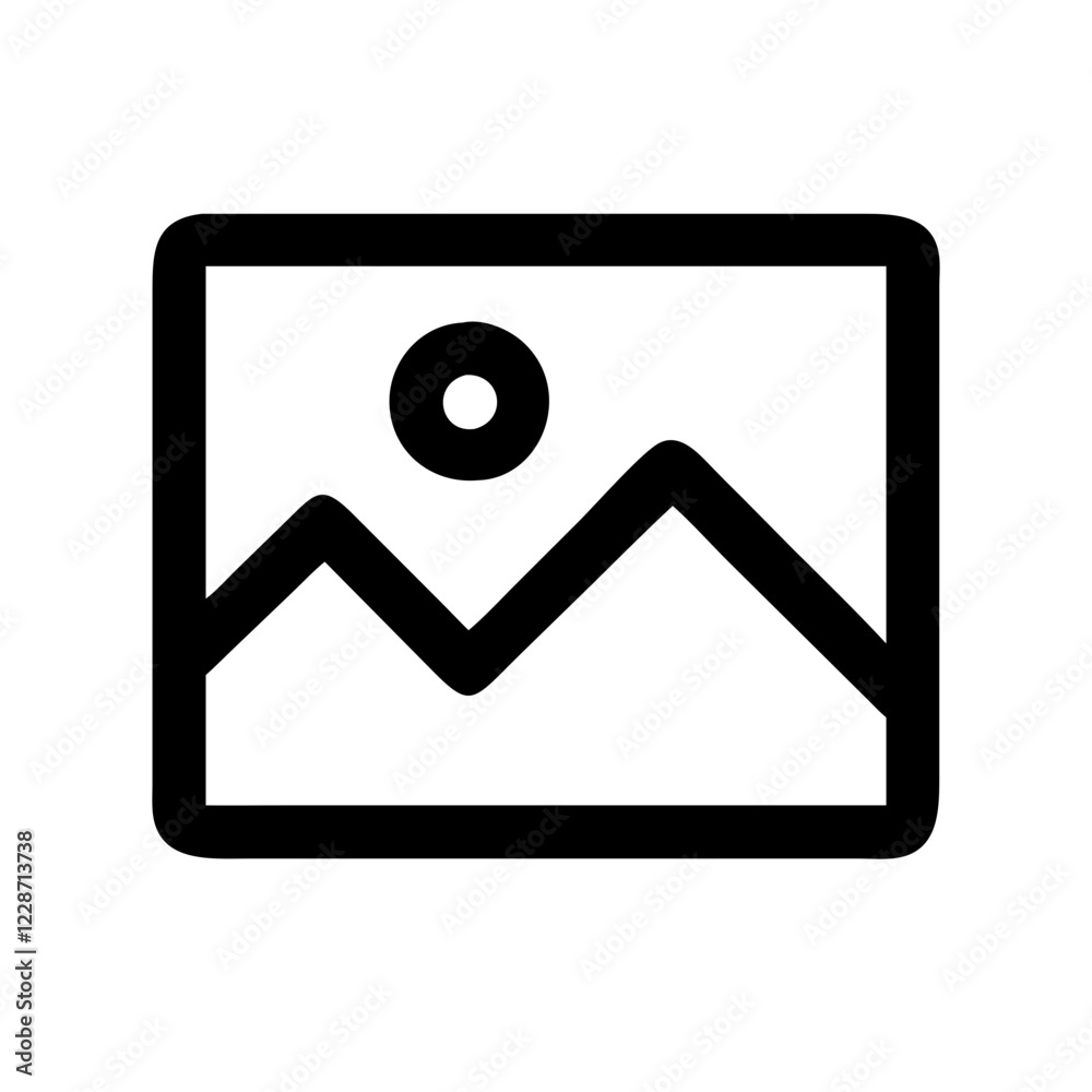 Picture Vector Icon – Image & Visual Media Symbol Picture Vector Icon – Image & Visual Media Symbol
