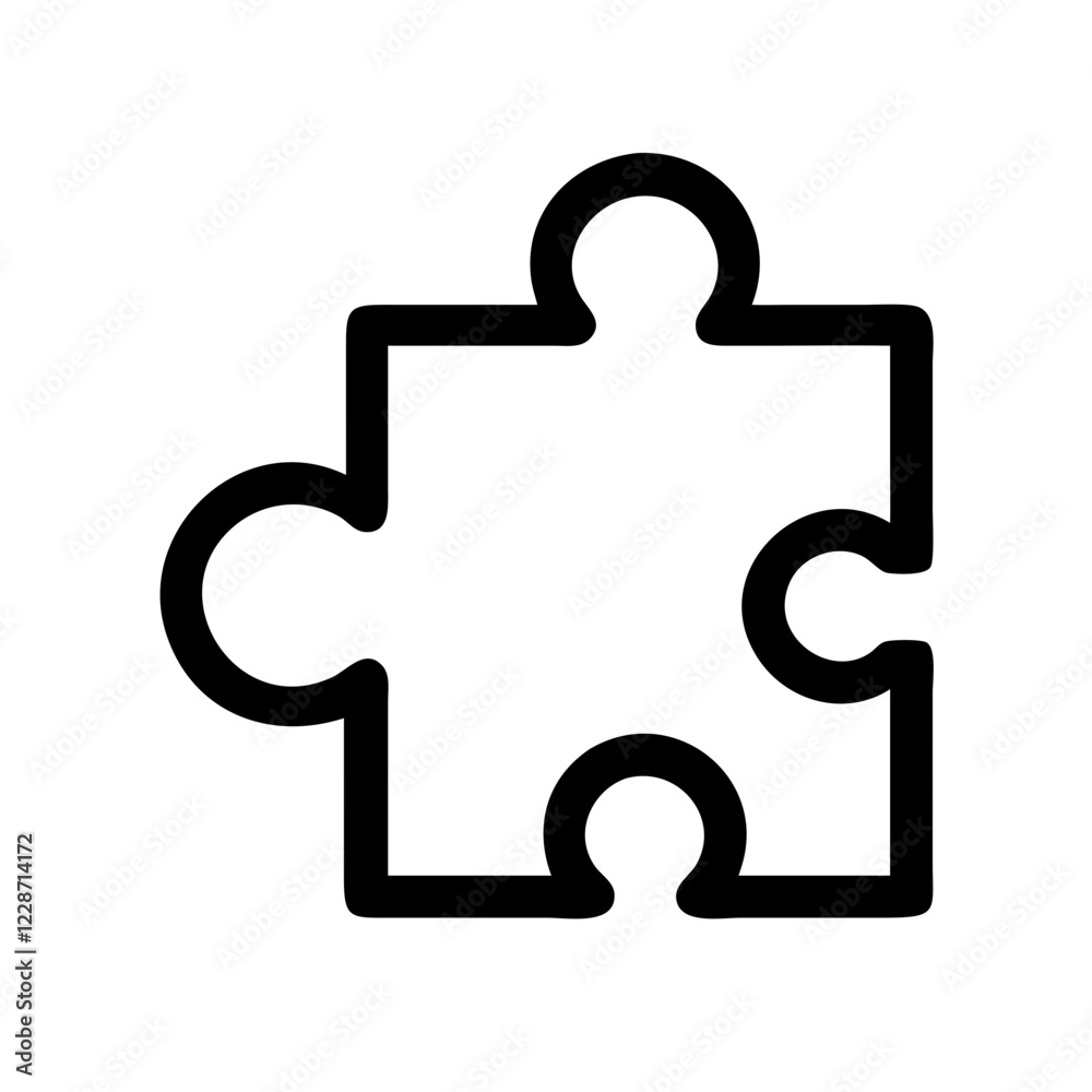 Puzzle Vector Icon – Problem Solving & Challenge Symbol Puzzle Vector Icon – Problem Solving & Challenge Symbol