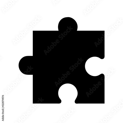 Puzzle Vector Icon – Problem Solving & Challenge Symbol