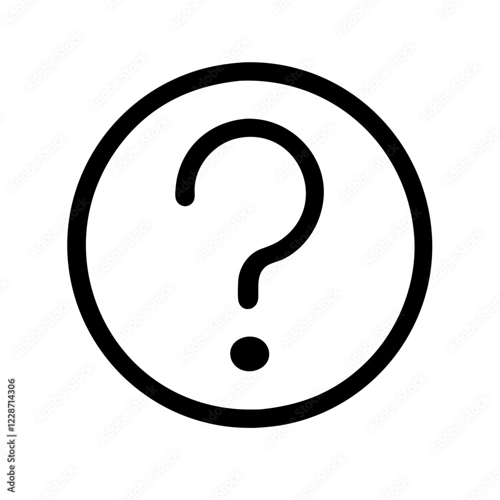Question Mark Vector Icon – Inquiry & Curiosity Symbol Question Mark Vector Icon – Inquiry & Curiosity Symbol