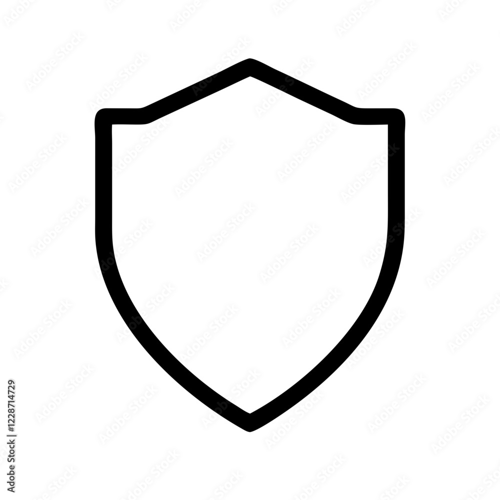 Shield Vector Icon – Protection & Defense Symbol Shield Vector Icon – Protection & Defense Symbol