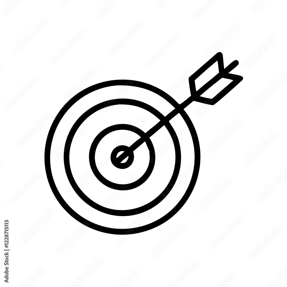 Target Vector Icon – Goal & Accuracy Symbol Target Vector Icon – Goal & Accuracy Symbol