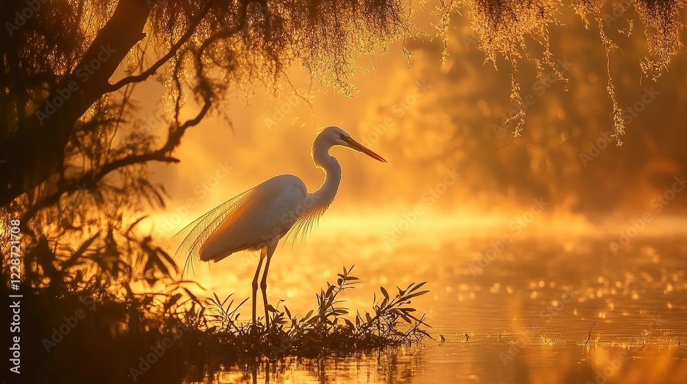 Fototapeta premium Stunning Florida Peninsula Showcases Vibrant Natural Birdlife in Diverse Habitats