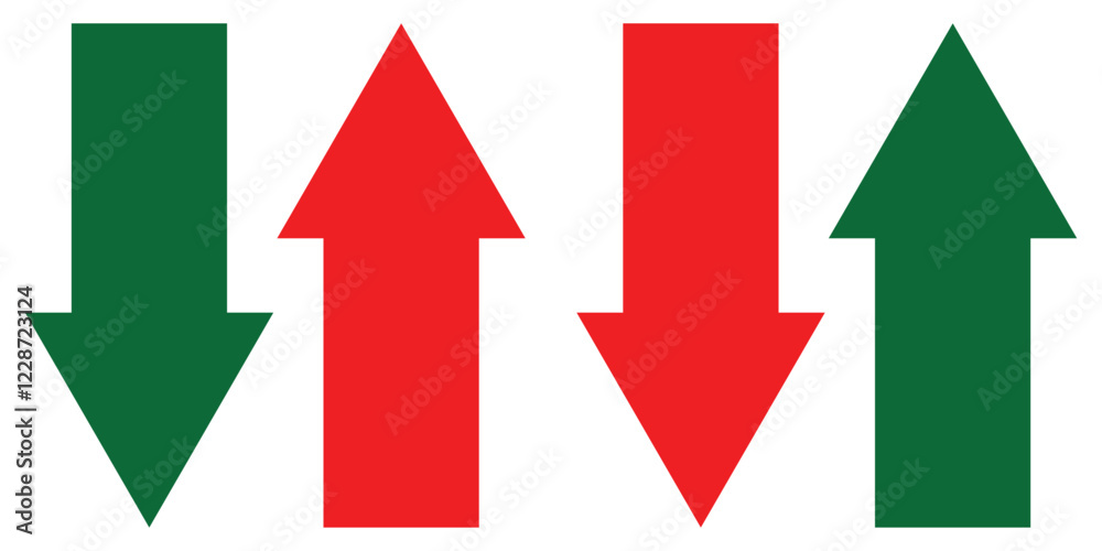 Up and down arrow icon. Cryptocurrency, stock and forex investment trading analysis symbol. Arrows data transfer icon, exchange arrow icon. Vector illustrator. Up and down arrow icon. Cryptocurrency, stock and forex investment trading analysis symbol. Arrows data transfer icon, exchange arrow icon. Vector illustrator.