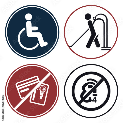 This is foure GrAccessibility icon set