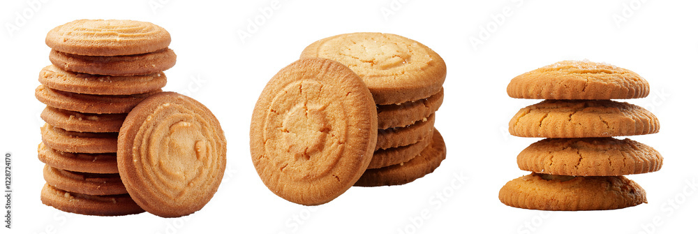 pile of cookie on isolated background pile of cookie on isolated background
