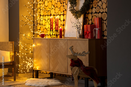 Cozy christmas living room ...