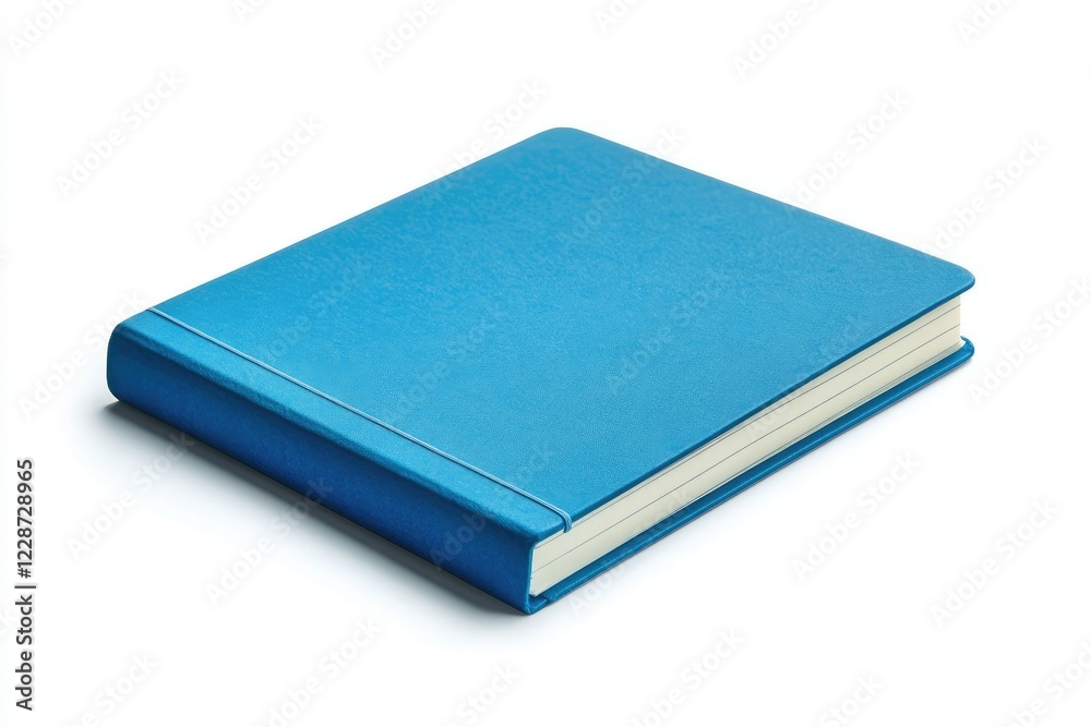 High Detail Visual of Blue Closed Notebook Mockup Isolated on Black High Detail Visual of Blue Closed Notebook Mockup Isolated on Black