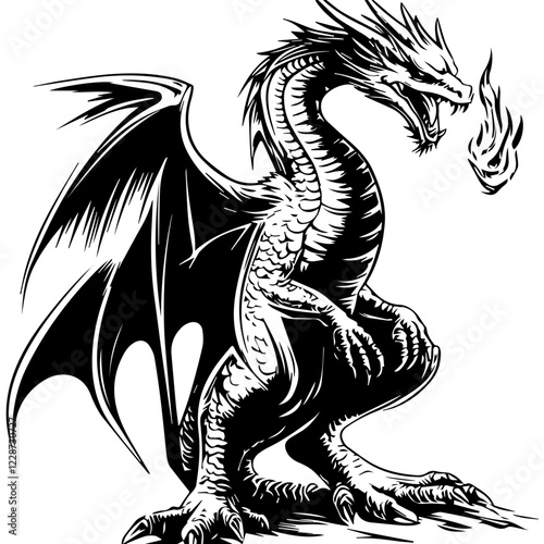 Dragon Silhouette: Free High-Quality Vector & PNG Download