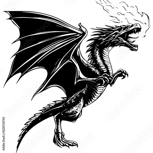 Dragon Silhouette: Free High-Quality Vector & PNG Download