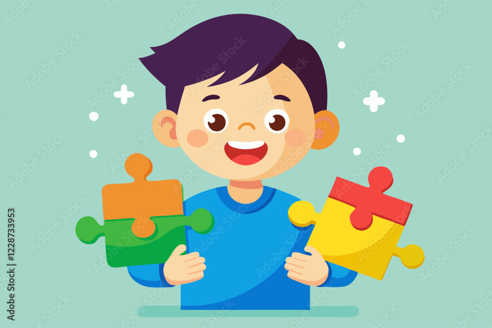 little boy playing with puzzle blocks little boy playing with puzzle blocks