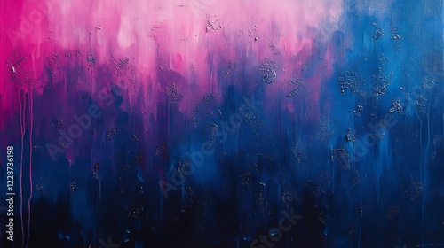 Dreamy Pink Blue Abstract Texture Painting. AI Generated