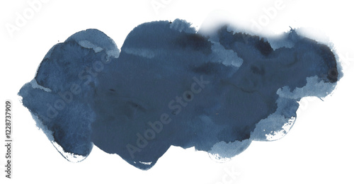 dark Blue Watercolor PNG Texture – High-Quality Background for Web Banners, Graphic Design, and Creative Projects
