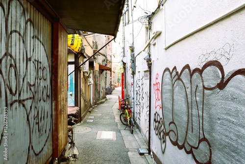 Photography An old Tokyo retro backstreet.