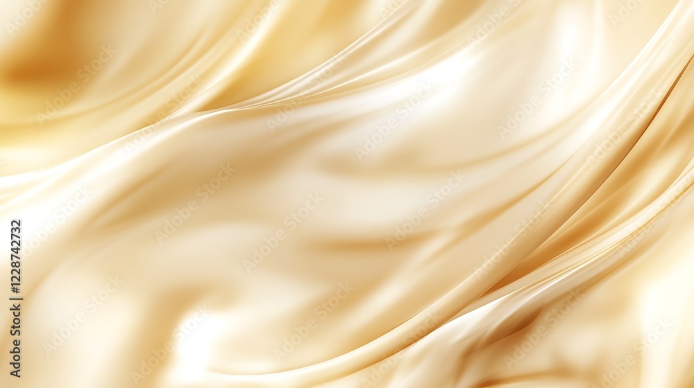 Fototapeta premium Elegant Draped Gold Fabric Soft Texture Background