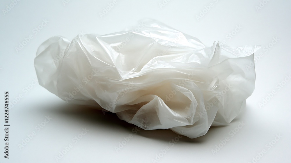 Abstract Study of Crumpled Plastic: Texture and Form Abstract Study of Crumpled Plastic: Texture and Form