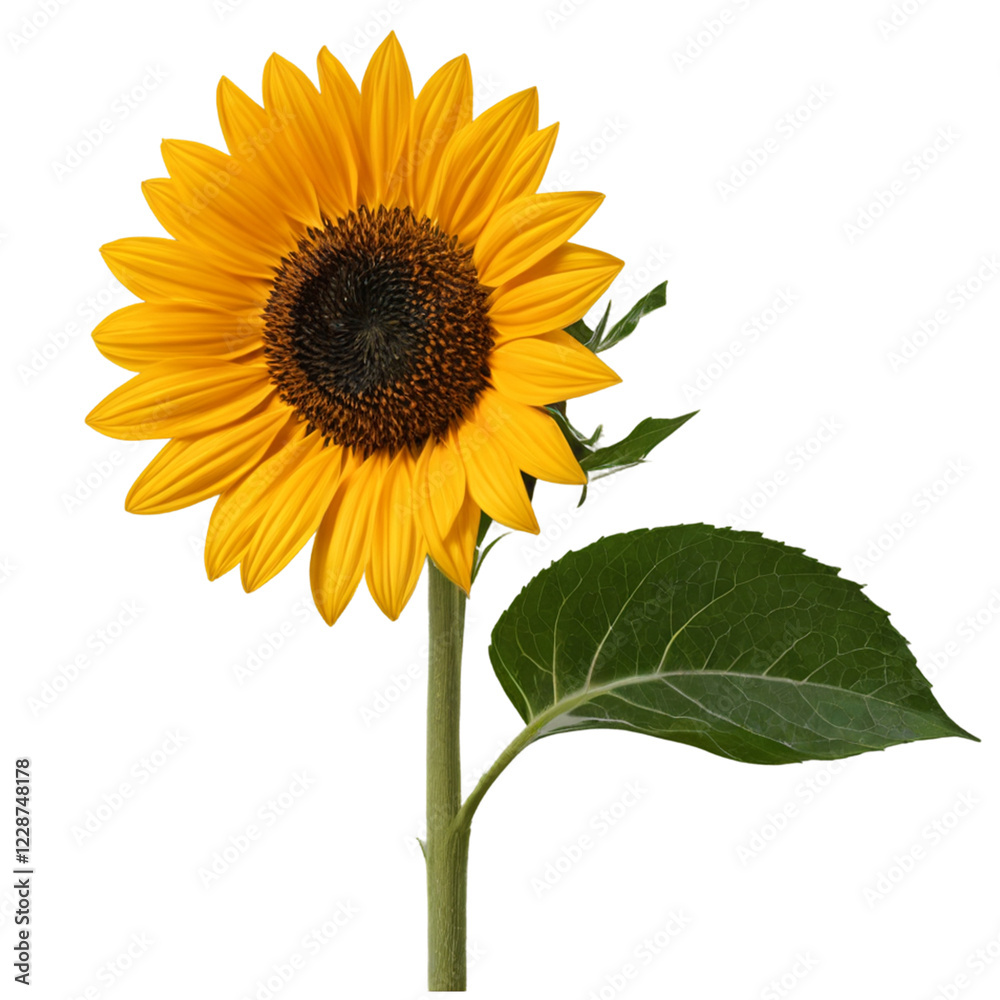 Obraz premium sunflower isolated on white background