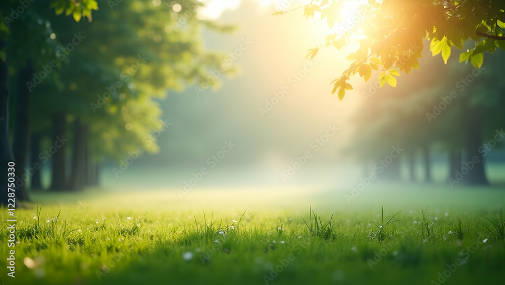 Obraz premium sun rays in the morning