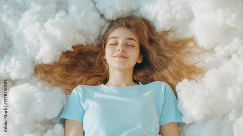 Serene Dreams: A young woma...