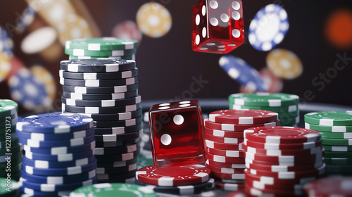 High-Stakes Gamble: Red dic...