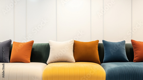 Colorful Cushions on a Mode...