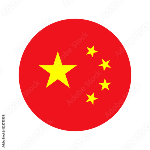Round China flag icon