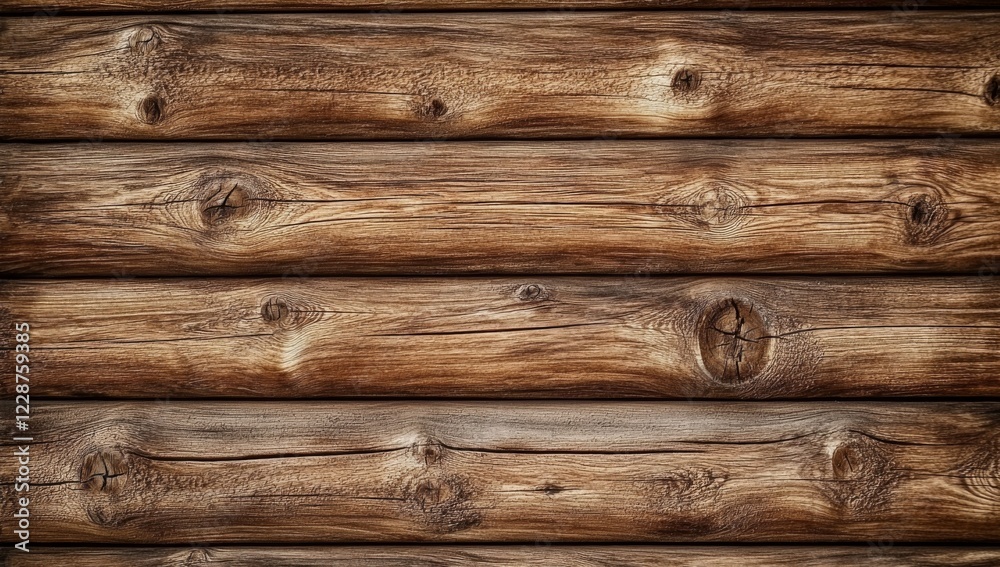 Fototapeta premium Texture of log siding and clapboard on a building created using 