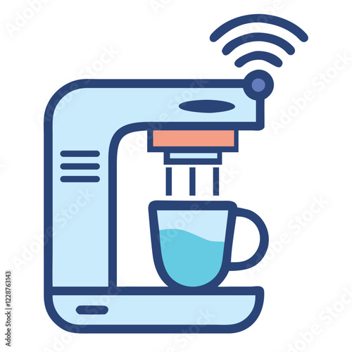 Smart coffee machine with Wi Fi connectivity