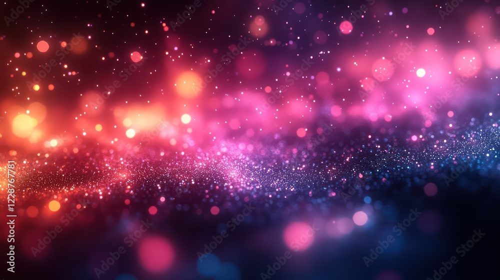 Fototapeta premium Celestial Sparkle: A Symphony of Shimmering Lights