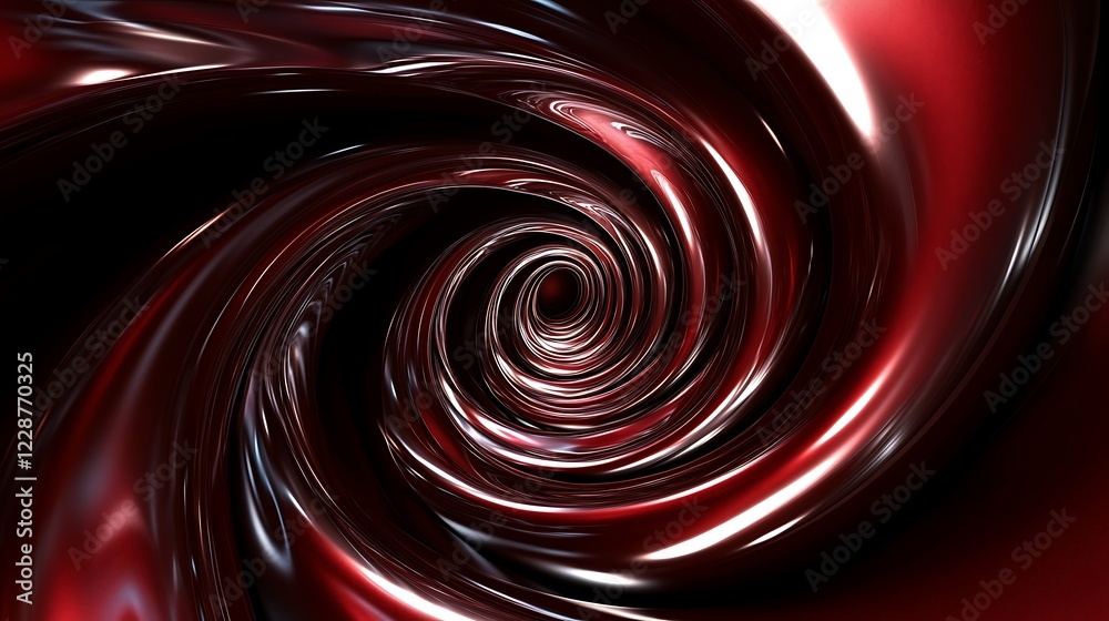 Abstract Red Swirling Liquid Vortex Design Abstract Red Swirling Liquid Vortex Design