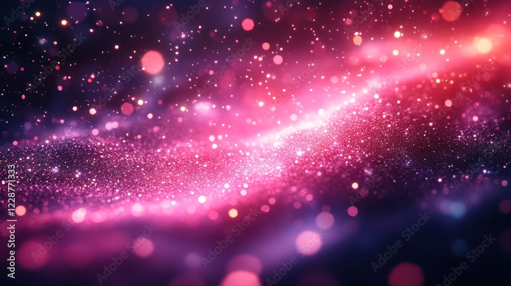 Pink Galaxy: A Sparkling Cosmic Abstract Pink Galaxy: A Sparkling Cosmic Abstract